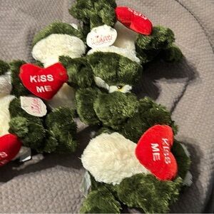 Plush Frog with Red Heart